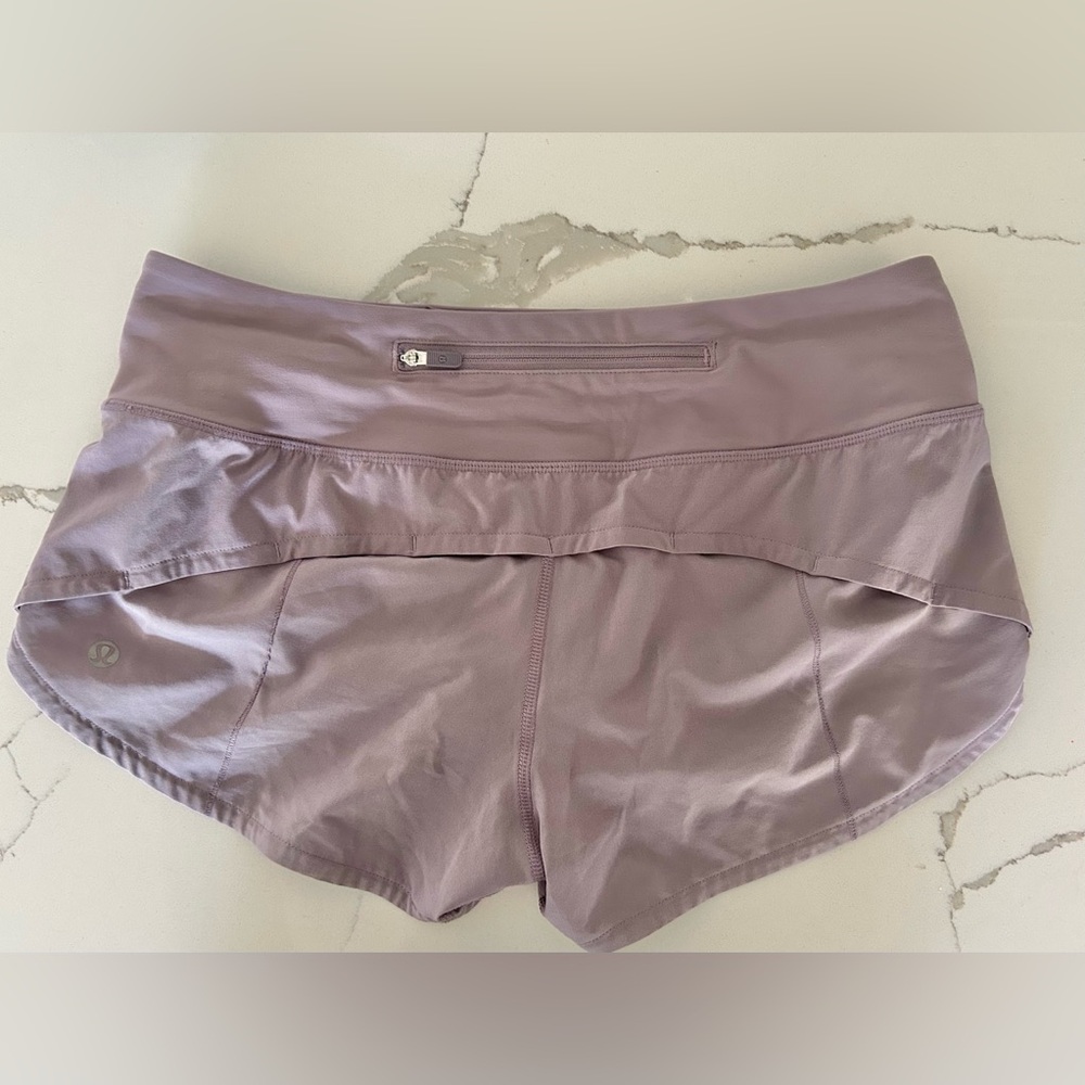 Lululemon Speed Up Shirts Purplish/Gray Size 4